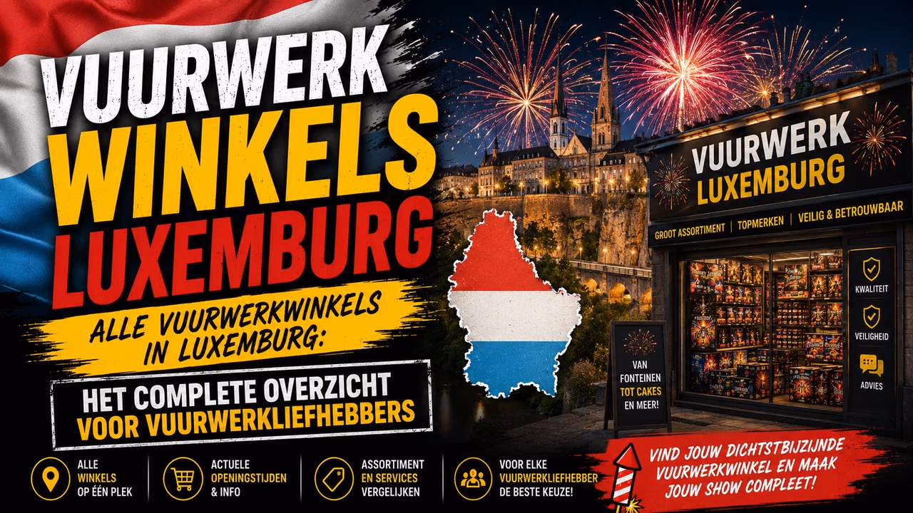 Buy Fireworks in Luxembourg? Find All Fireworks Stores, Retailers and F1, F2, T1 & P1 Sales Points